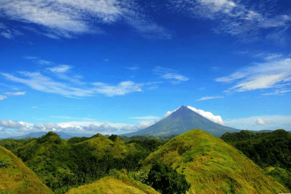 Mayon Volcano in Quitinday Hills