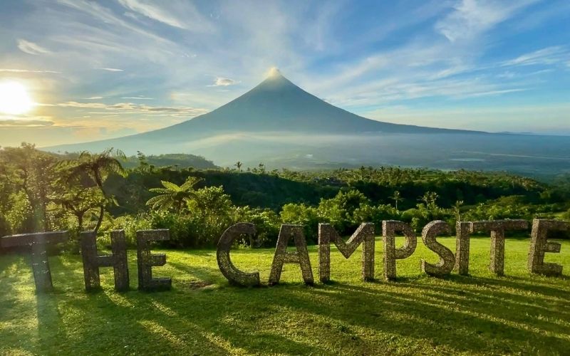Mayon Volcano at The Campsite